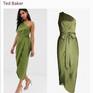 Ted baker one shoulder dress